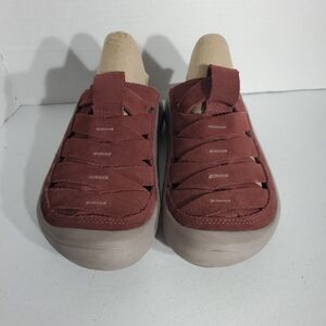 Oboz Whakata Town Sz 9 Women's Butgandy Slip-On Suede Clog Mule